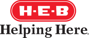 H-E-B Helping Here logo