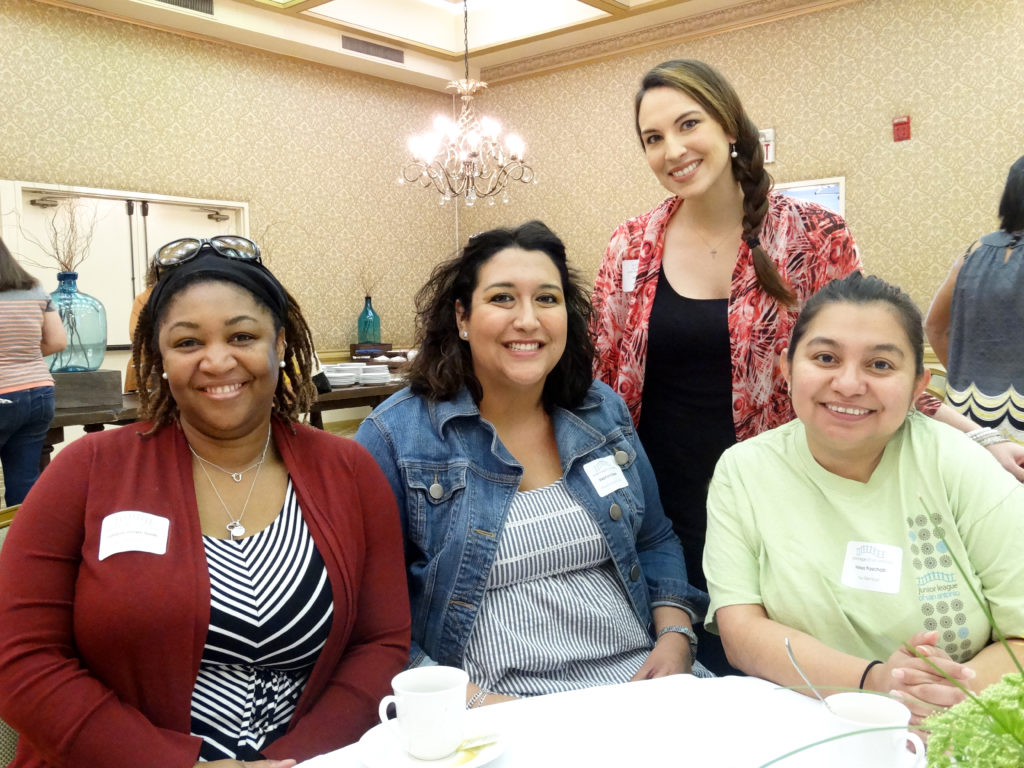 Volunteer Training Event From L to R: Valayia Jones-Smith, Stephanie Reese, Melissa Paschall, & Vanessa Leal